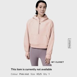 Oversized scuba half zip